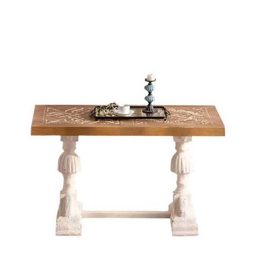 Classic Farmhouse Tea Table - Handcrafted Pine & Ash Accent Table