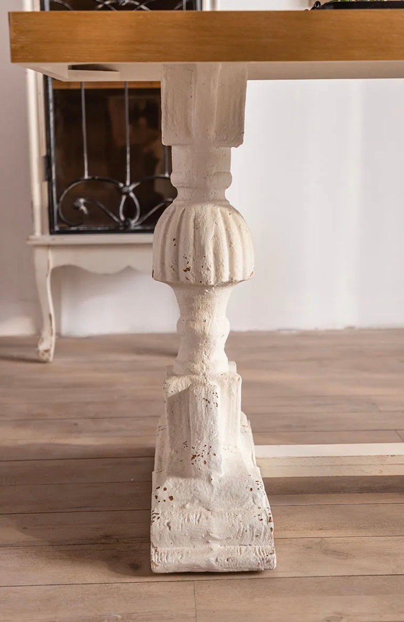 Classic Farmhouse Tea Table - Handcrafted Pine & Ash Accent Table