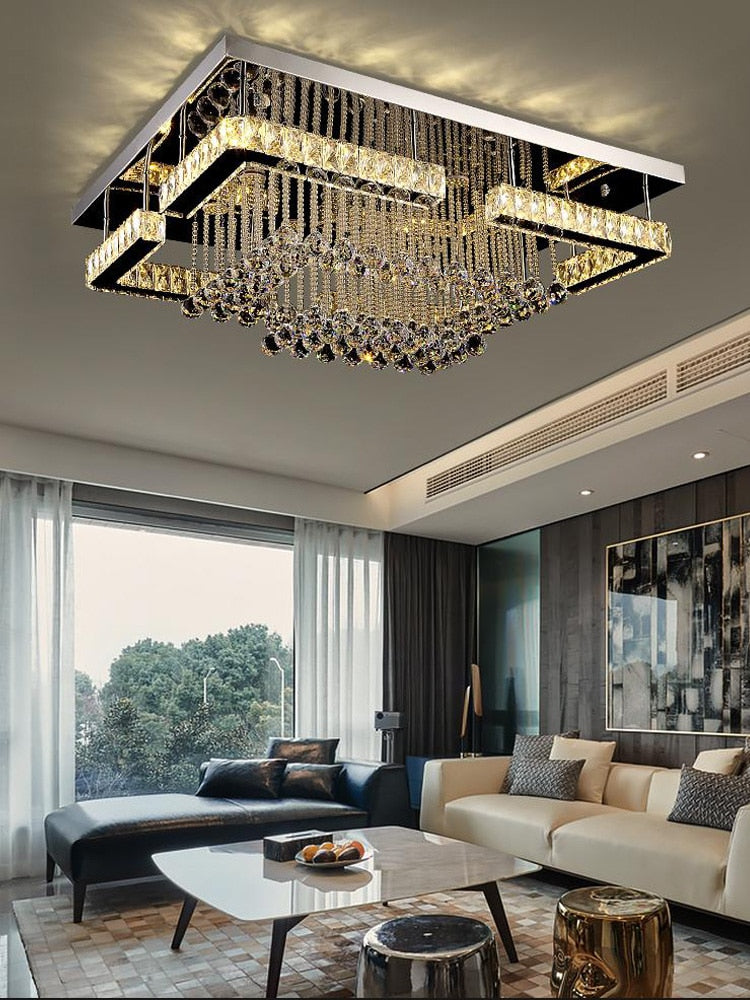 Plafonnier Salon Luminaires En Cristal Lustres