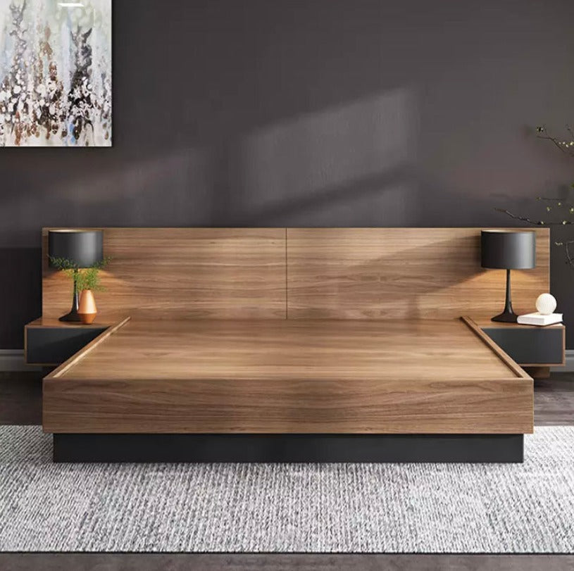 Double Bed Set Modern Simple Tatami Bed With Storage Schlafzimmer Bett Set