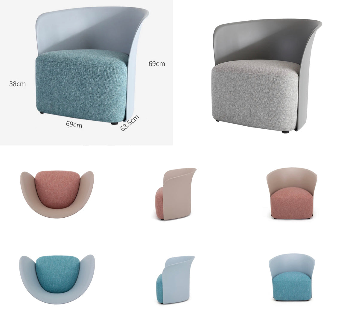 Velvet Italian Design Dining Chair - Minimalist, Lightweight, Custom