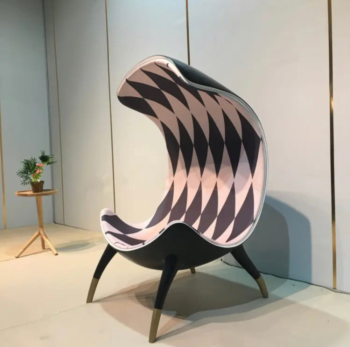 Chaise à oreilles en cuir, Design de luxe, chaise d'appoint de salon, mobilier de bureau et de maison