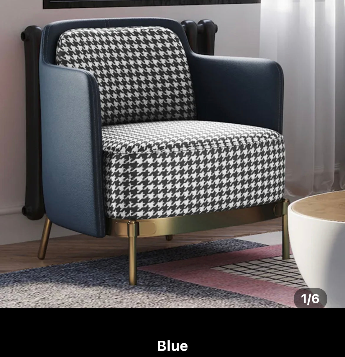 Designer Leisure Armchair, Stainless Steel Modern Lounge Chair