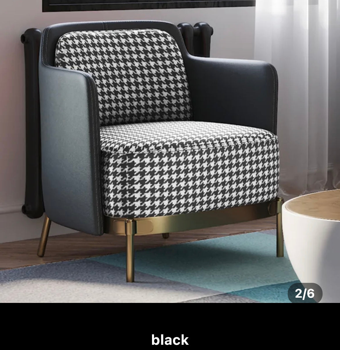 Designer Leisure Armchair, Stainless Steel Modern Lounge Chair