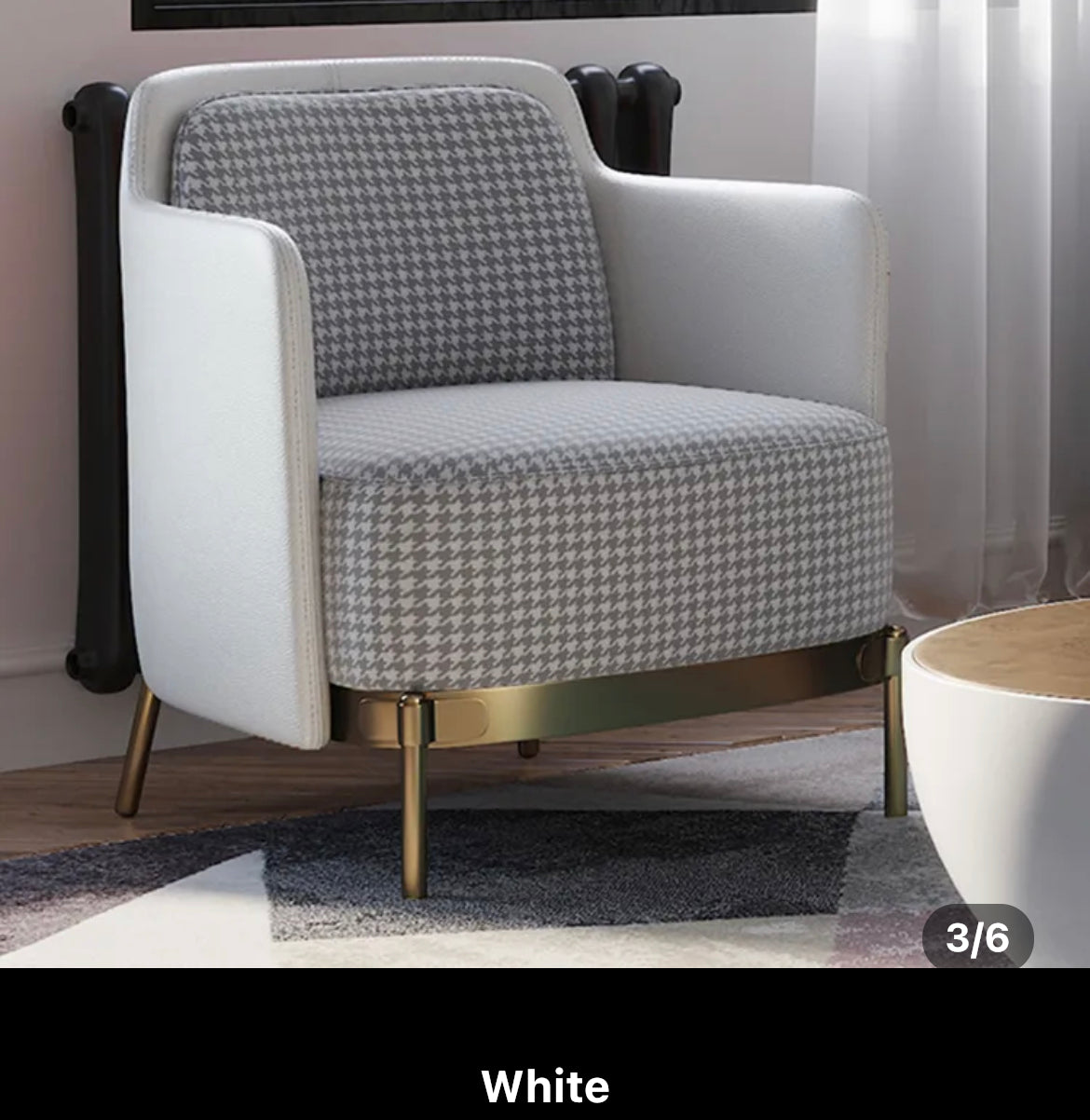 Designer Leisure Armchair, Stainless Steel Modern Lounge Chair