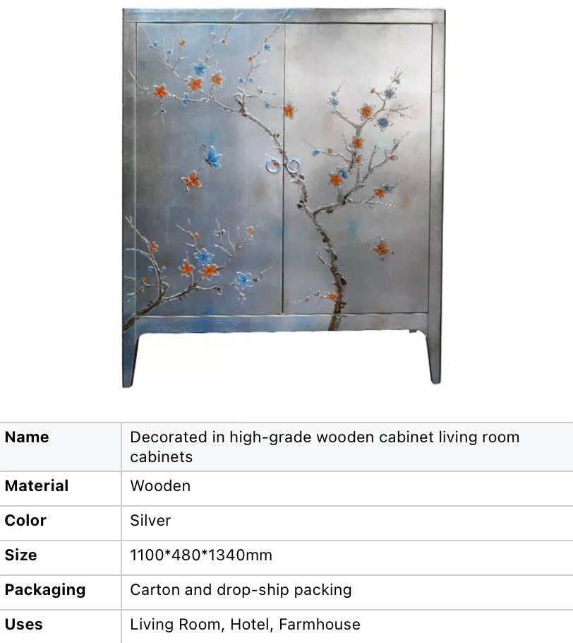 Luxury Cabinets High-grade Decorated Wooden Cabinet Living Room Vintage Schränke