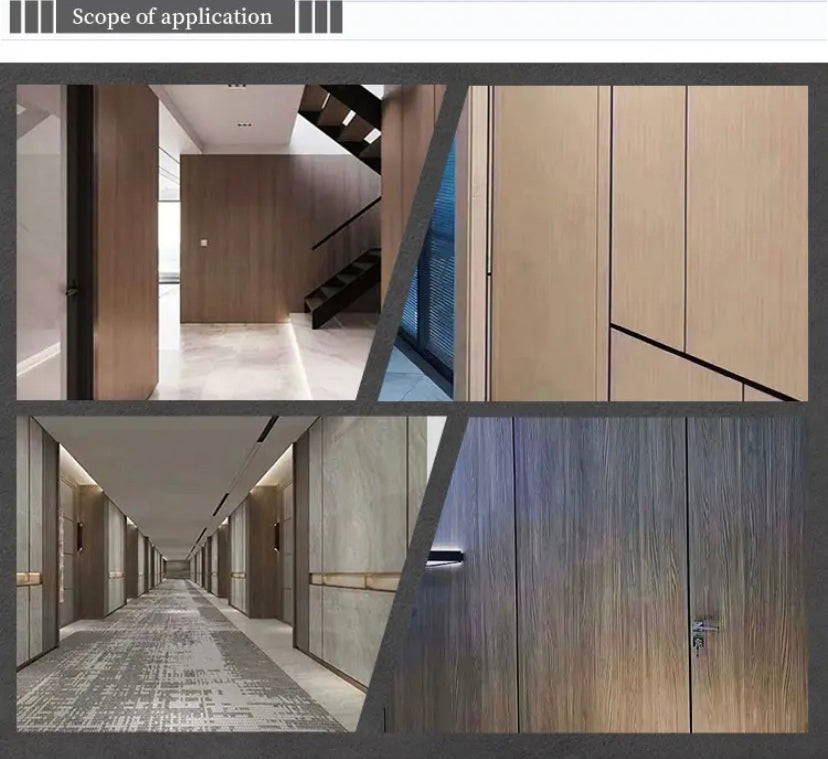 Wall Panel Bamboo Wood Fiber PVC Cladding Wall Paneling WPC Fiberboard Sheet Solid Background Wall Panels 