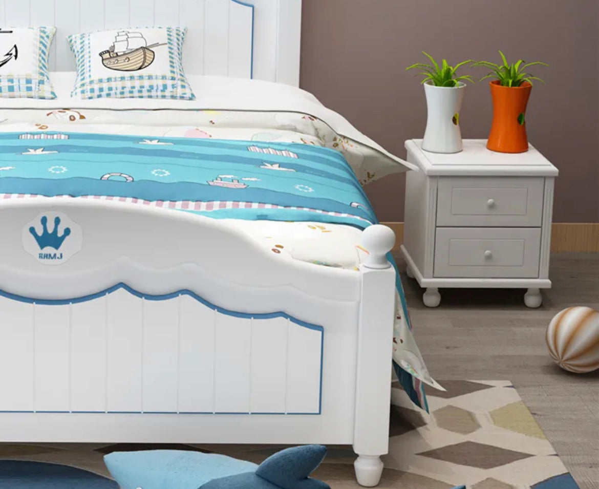 Kids Bed Solid Wood Luxury Bedroom Furniture Set Children Bed
