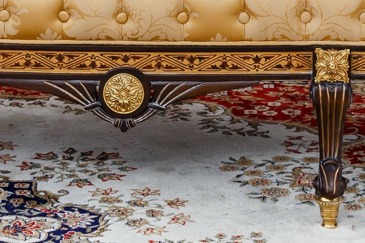 Sofa 1 Seater Noble Single Seat Sofa Unique Baroque Design Luxury Royal Furniture Sofa Set