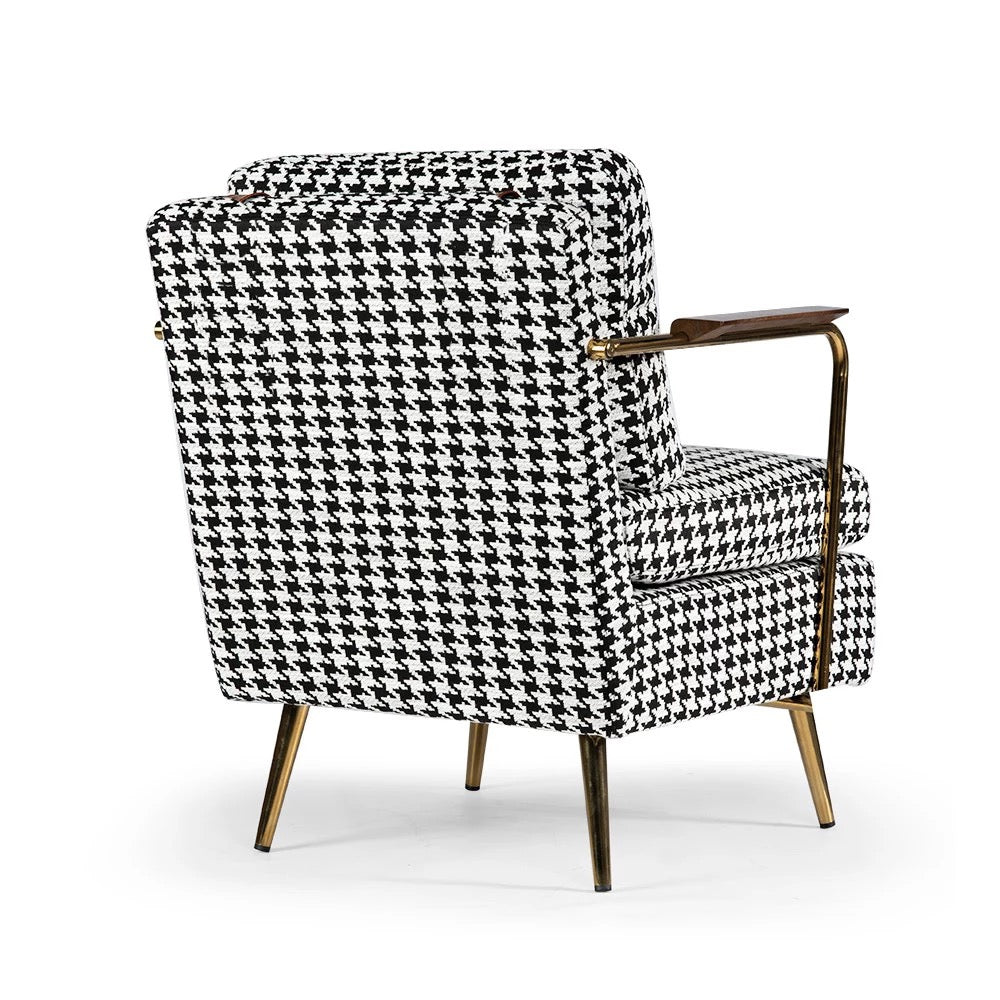 Fauteuil d'appoint en tissu d'ameublement au design moderne 