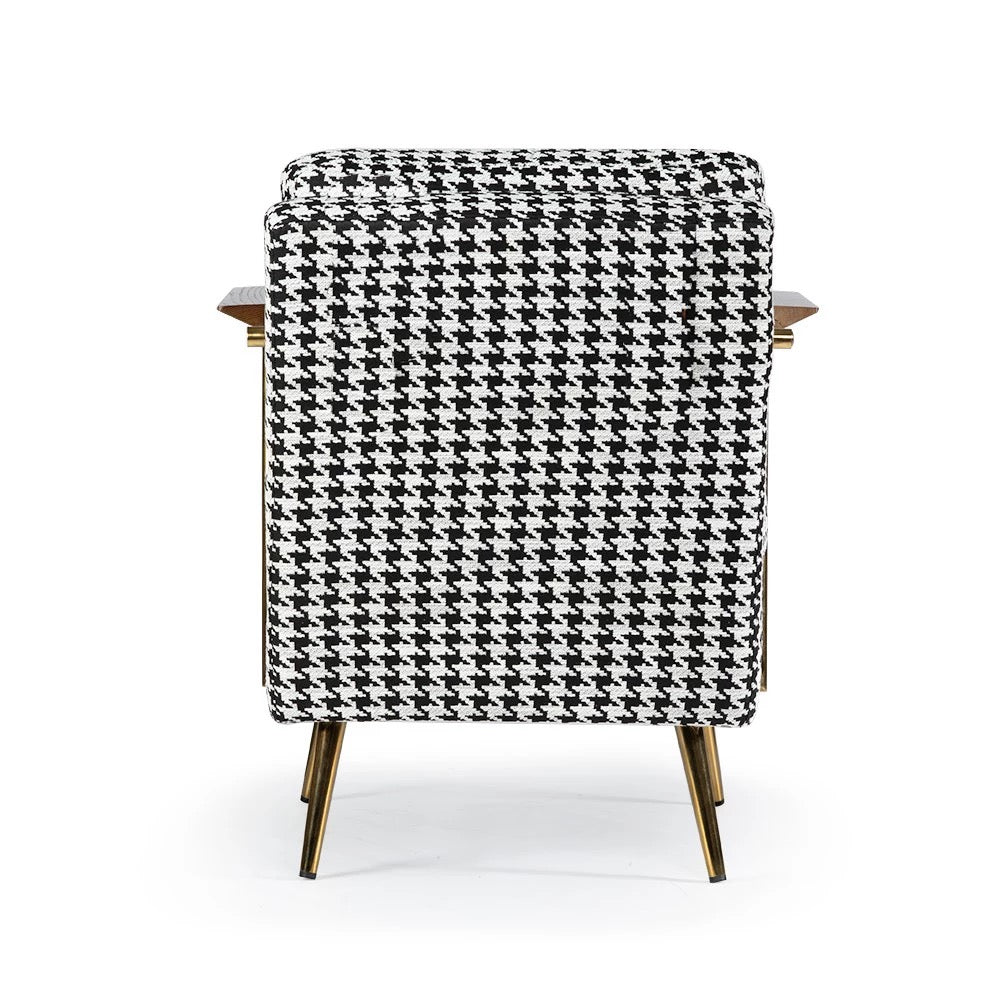 Fauteuil d'appoint en tissu d'ameublement au design moderne 