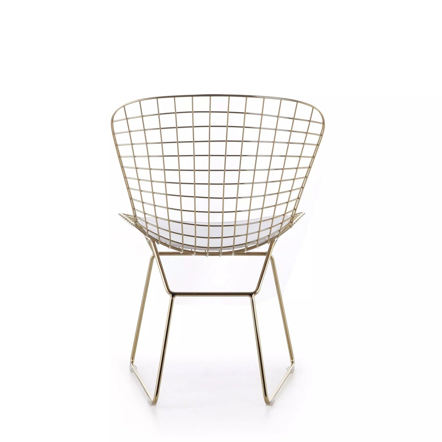 Gold Stainless Steel Dining Chair - PU Leather, Modern