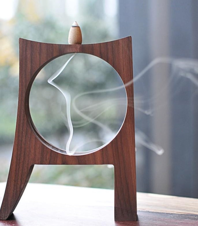 Incense Burner Holder Wood 