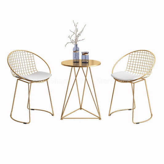 Round Chair Small Round Tables and Chairs Modern Dining Chair Balcony Leisure Sets