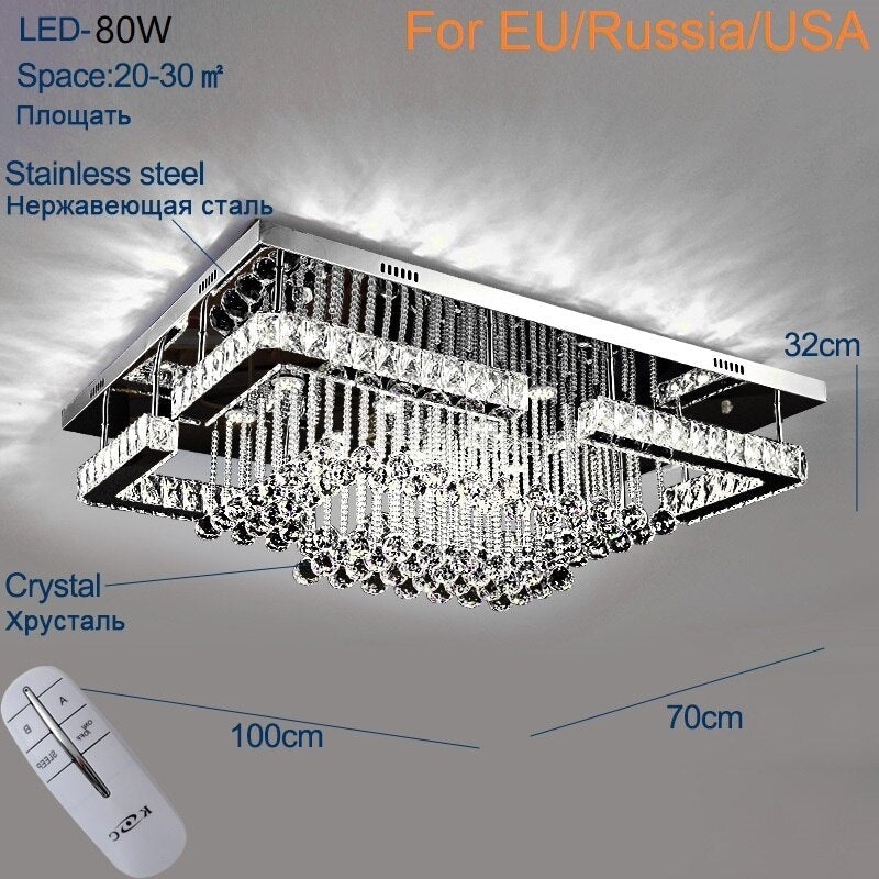 Plafonnier Salon Luminaires En Cristal Lustres