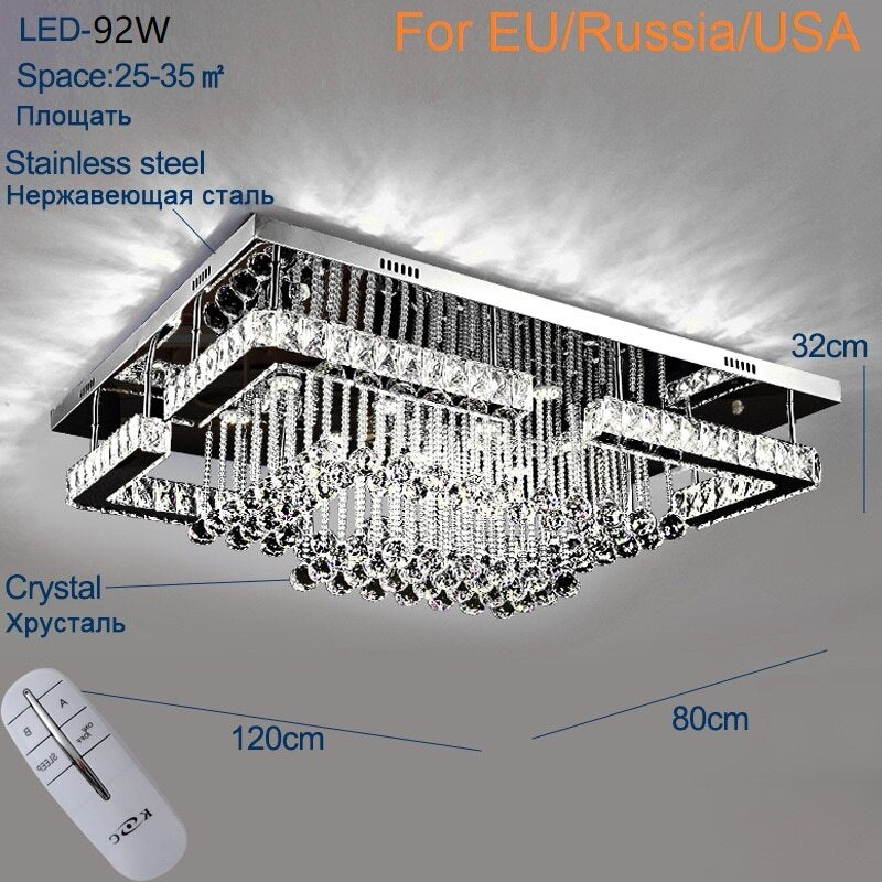Plafonnier Salon Luminaires En Cristal Lustres