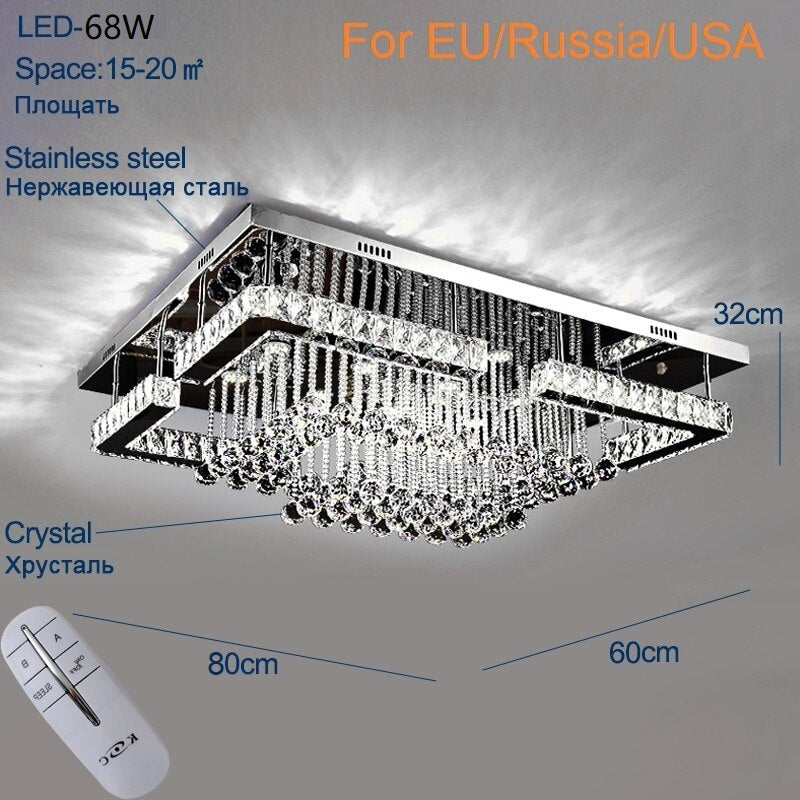 Plafonnier Salon Luminaires En Cristal Lustres